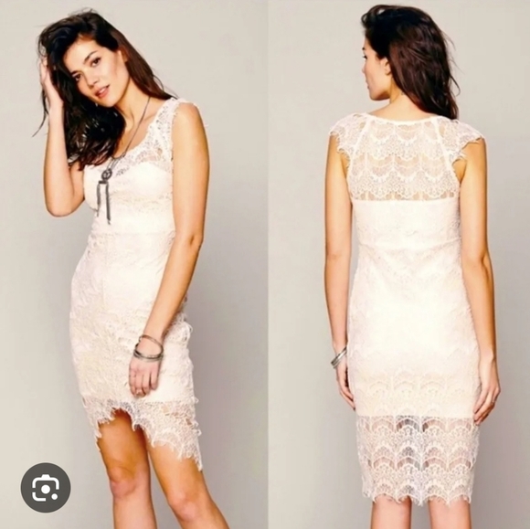 Free People Dresses & Skirts - Free People | Ivory Lace Bodycon Dress
